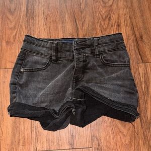 I am selling a pair of jean shorts! color black size xs!